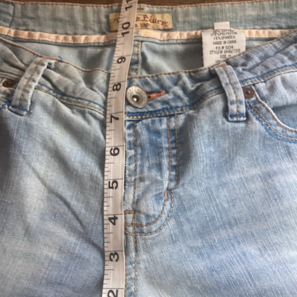 Vintage 90s Paris Blues Size 11 Jeans Classic Retro Bootcut Flare Light Wash - Picture 7 of 8